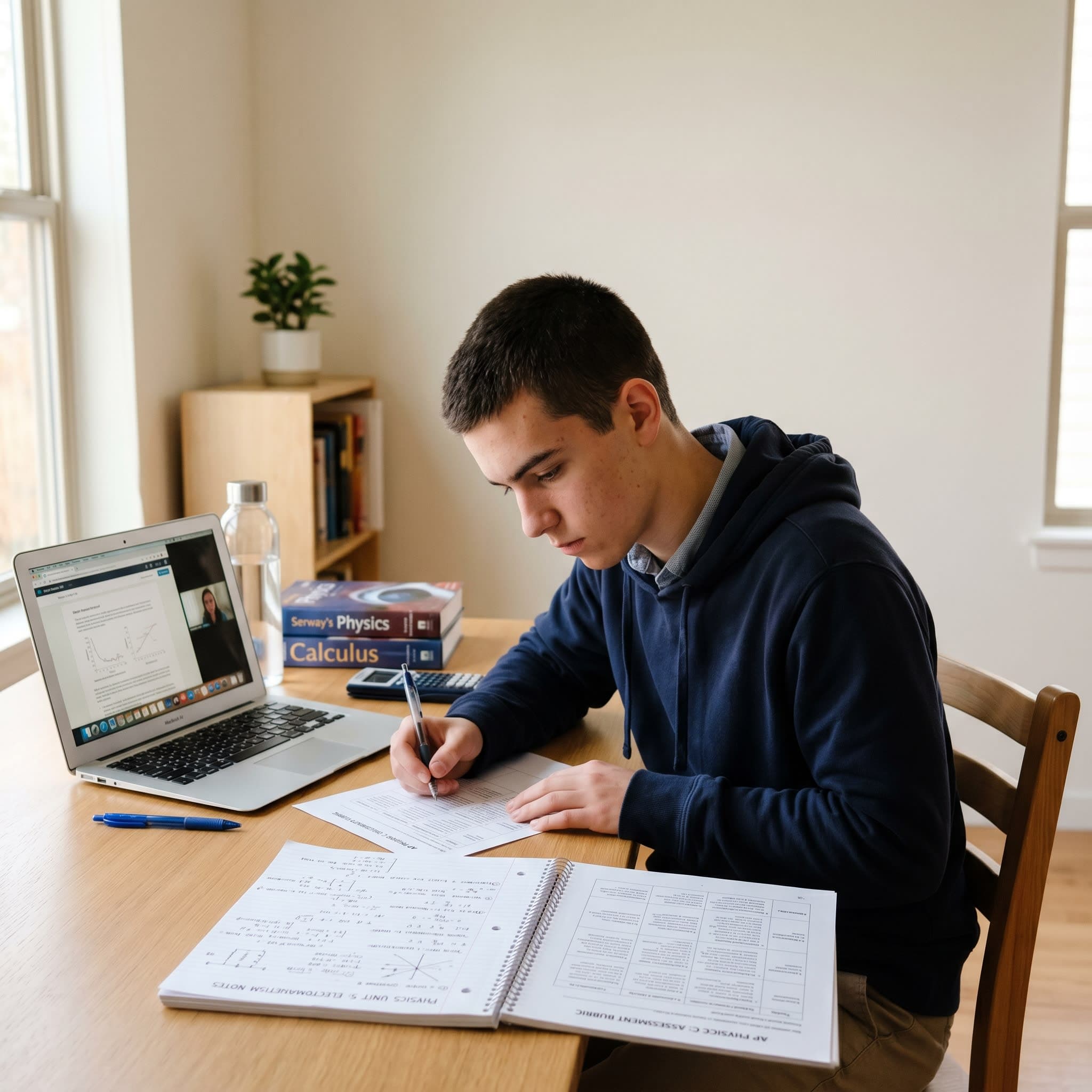 QCE online tutor helping student with IA preparation in Queensland