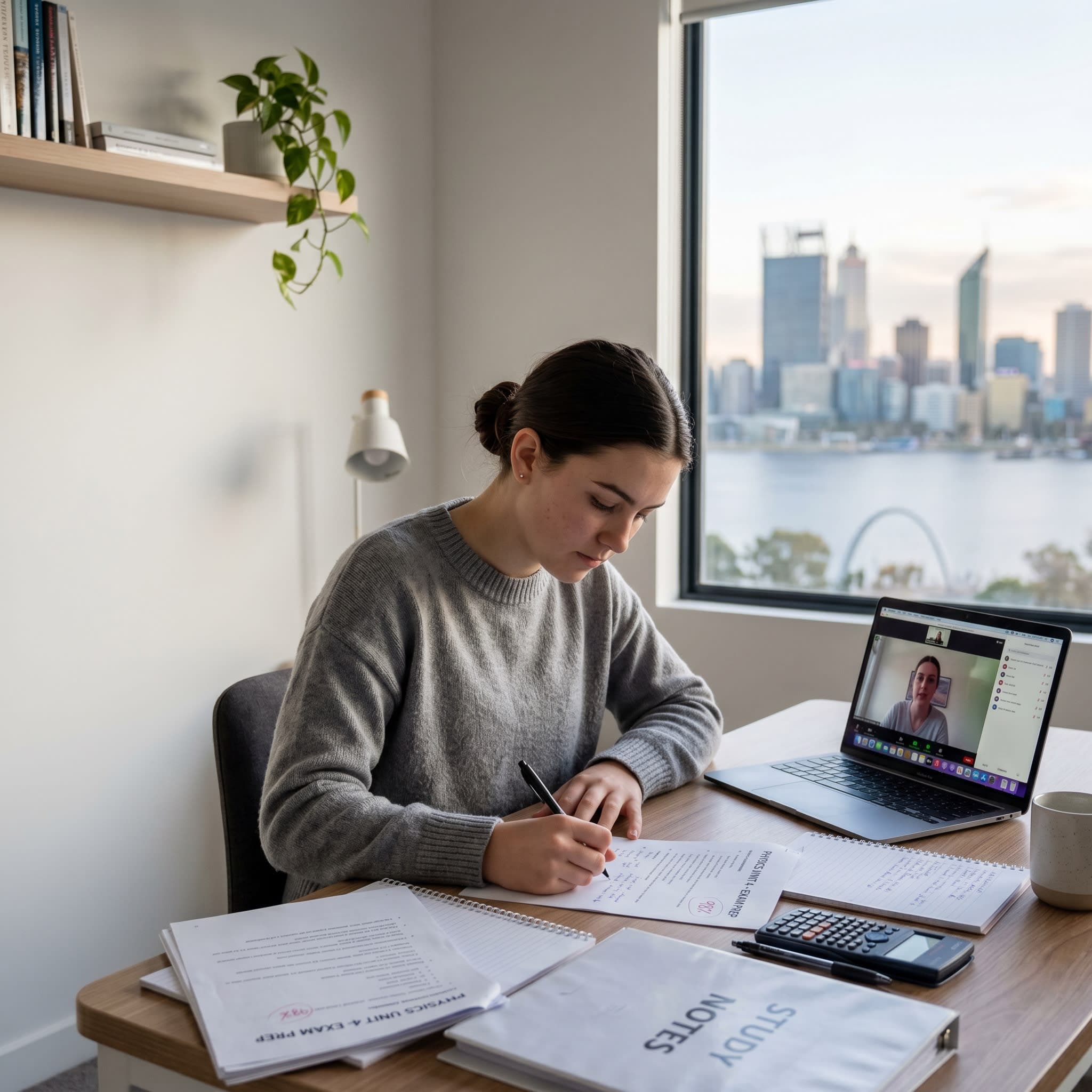 WACE online tutor helping student with ATAR subjects in Western Australia