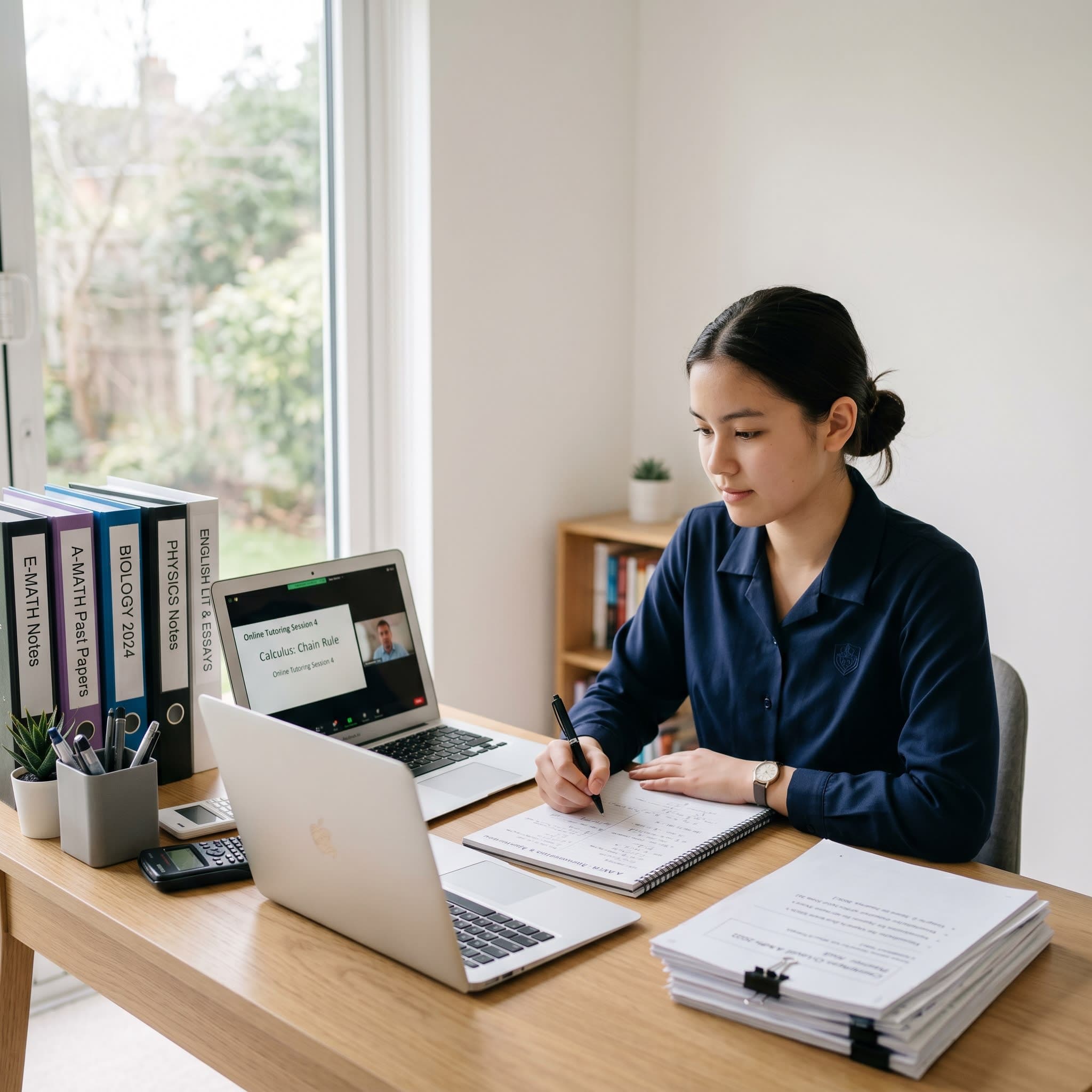 O-Level online tutoring session Secondary 4 Singapore student with specialist tutor